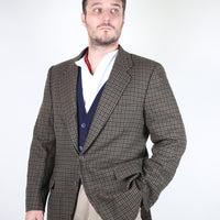 Single-breasted tweed jacket - L -