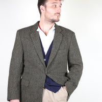 HARRIS TWEED SINGLE-BREASTED jacket - L -