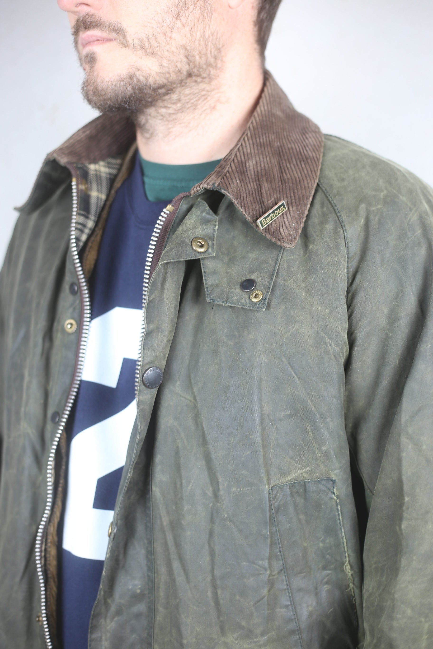 Barbour Bedale Jacket with Padding and Pin - C40 L - – bunkerdepot