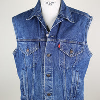 SMANICATO DI JEANS LEVIS - L -