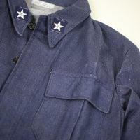 ITALIAN NAVY DENIM JACKET - S -