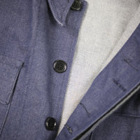 ITALIAN NAVY DENIM JACKET - S -