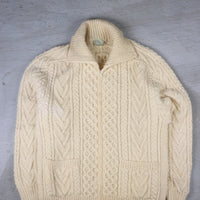 Aran cable cardigan -L -