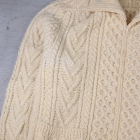 Aran cable cardigan -L -