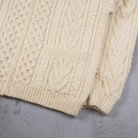 Aran cable cardigan -L -