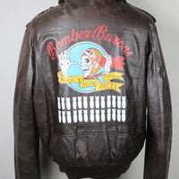 A2 23rd Bombardment Leather Jacket - L -