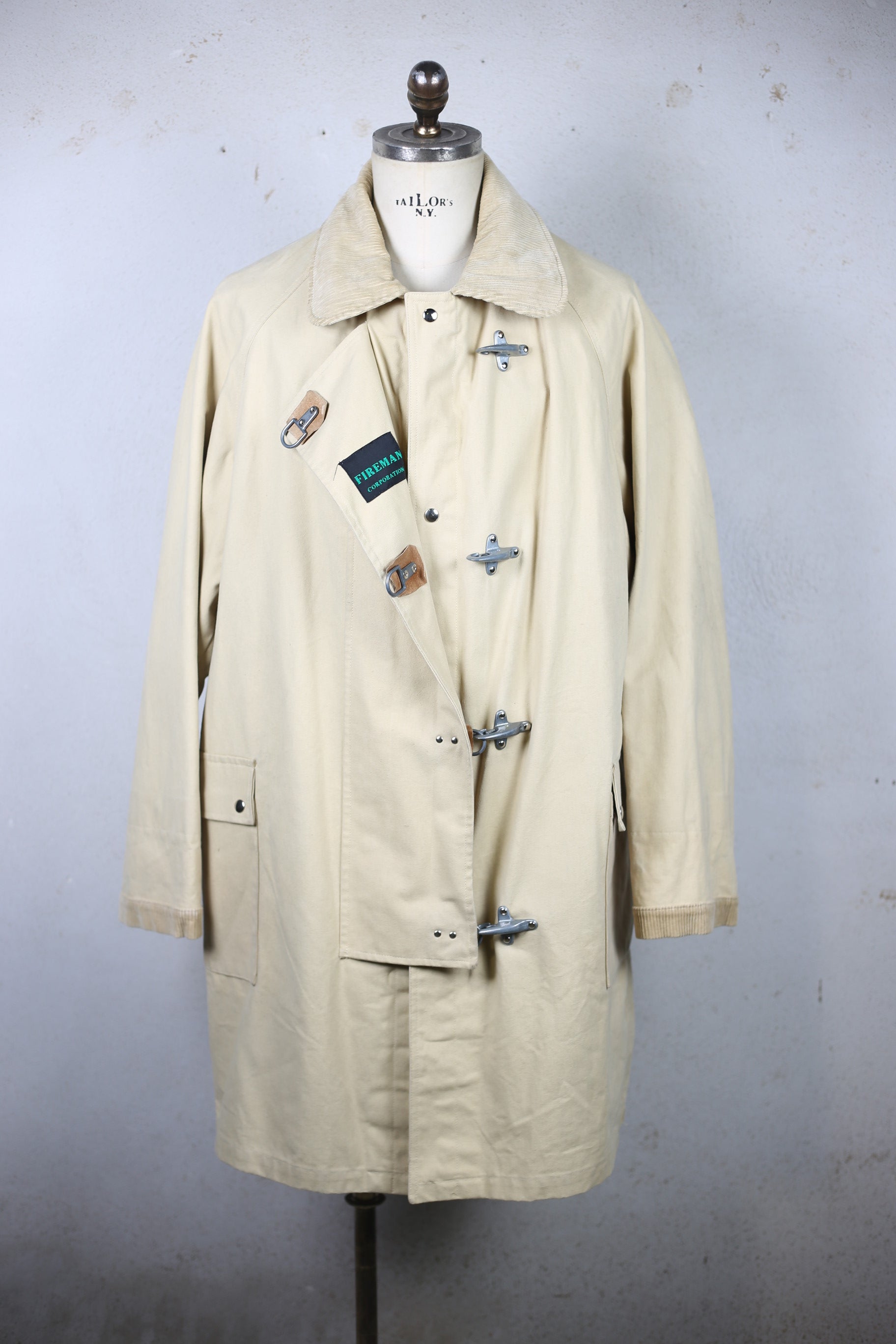 vintage【exigo】 fireman jacket Fireman jacket vintage 4 hooks - XL - – bunkerdepot