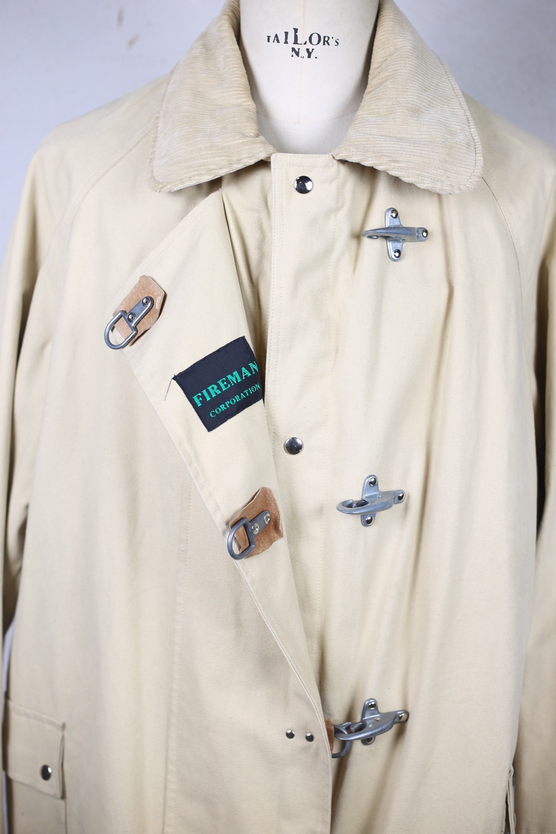 vintage【exigo】 fireman jacket Fireman jacket vintage 4 hooks - XL - – bunkerdepot