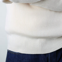 Maglione collo alto ecrù submariner di cotone - NUOVI DEADSTOCK -