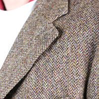 Harris tweed single-breasted jacket - L -