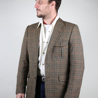 Single-breasted tweed jacket - L -