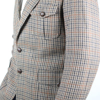 Single-breasted tweed jacket - L -