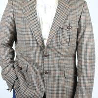 Single-breasted tweed jacket - L -