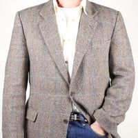 Single-breasted tweed jacket - L -