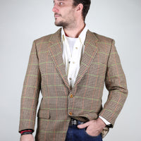 Single-breasted tweed jacket - L -
