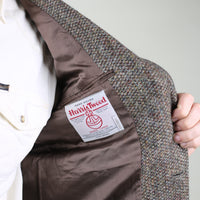 Single-breasted harris tweed jacket - L -