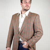 Single-breasted tweed jacket - L -