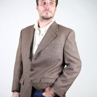 Single-breasted tweed jacket - L -
