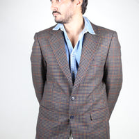 Single-breasted tweed jacket - XL -