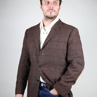Single-breasted tweed jacket - L -
