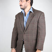 Single-breasted tweed jacket - XL -