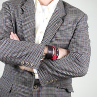 Single-breasted tweed jacket - L -