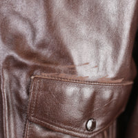 BORN IN AMERICA Leather Jacket - L -