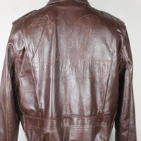 BORN IN AMERICA Leather Jacket - L -