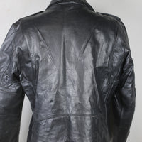 Giacca chiodo in pelle vintage - L -