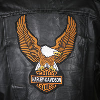 Giacca chiodo in pelle vintage AKASO - L -