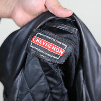 CHEVIGNON LEATHER JACKET - XL -