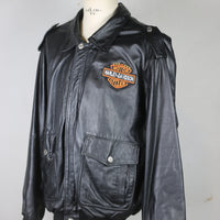 Giacca in pelle vintage - XL -