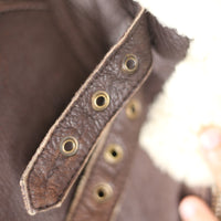 B3 aviator shearling jacket - L -