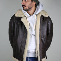 B3 aviator shearling jacket - XL -