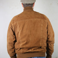 Real leather reindeer jacket -L -