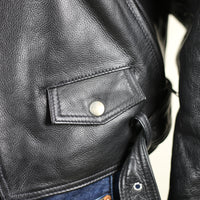 Giacca chiodo in pelle vintage - M -