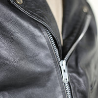 Giacca chiodo in pelle vintage - L -