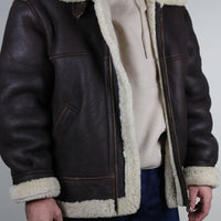 B3 aviator shearling jacket - L -