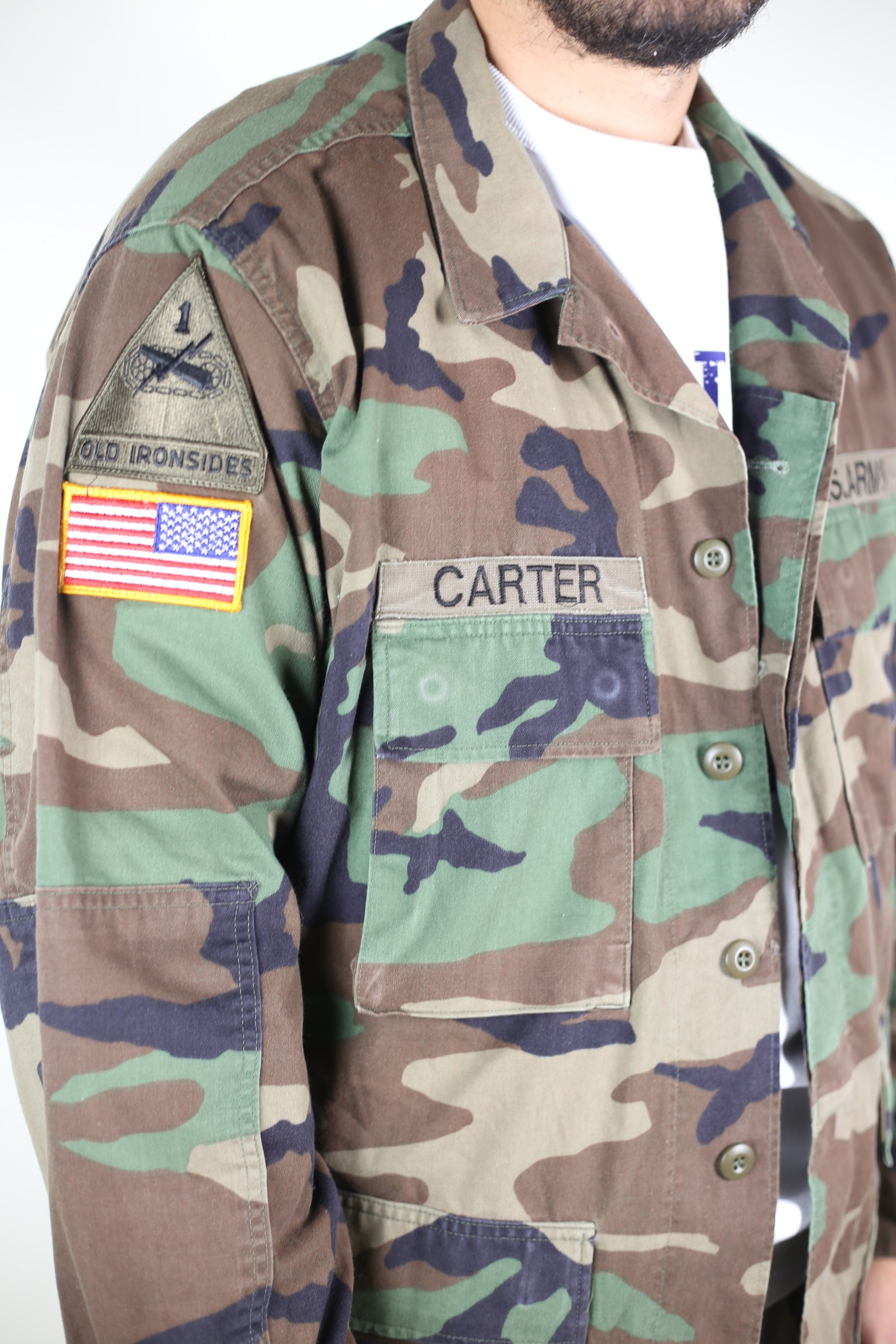 Bw Army Gomitiere Mimetiche Woodland US Army Surplus - Taglia Large, Condizioni Come Nuove Gomitiere Woodland Surplus - Foto 6