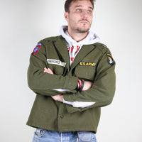 Shirt Og 108 US Army Airborne Korea era 1950s < S - M - L >