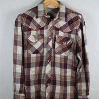 western Plaid shirt -L-