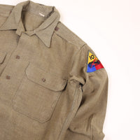 Us Army TANKER wool Shirt ww2 1940s - M -