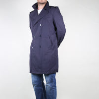 Navy Trench Coat - L -