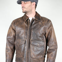 Giubbino di pelle modello A1 Vintage - L -