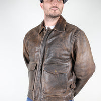 Giubbino di pelle modello A1 Vintage - L -