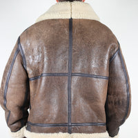 B3 aviator shearling jacket Made in USA - L -