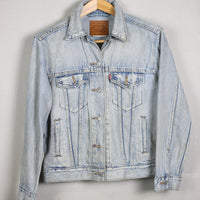 WOMEN'S LEVIS DENIM JACKET - S -
