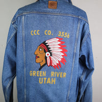 MARLBORO EMBROIDERED DENIM JACKET - XL