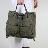 Rework Barbour Bag + clutch