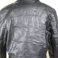 Giacca chiodo in pelle vintage AKASO - L -